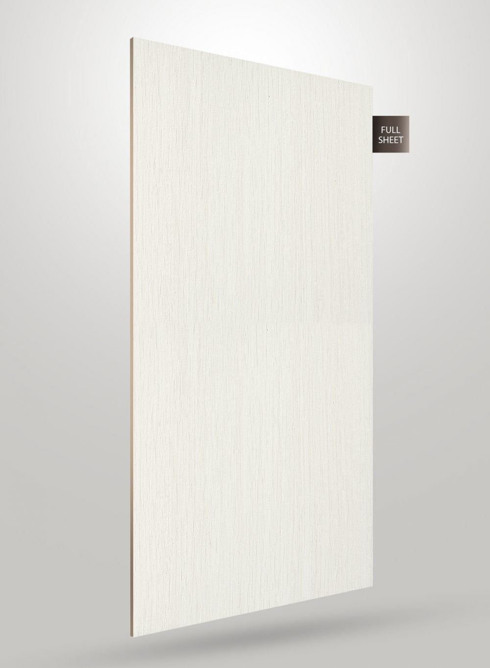 Multi-colour wood grain decorative laminate with matte finish and visible texture, shown as full sheet.