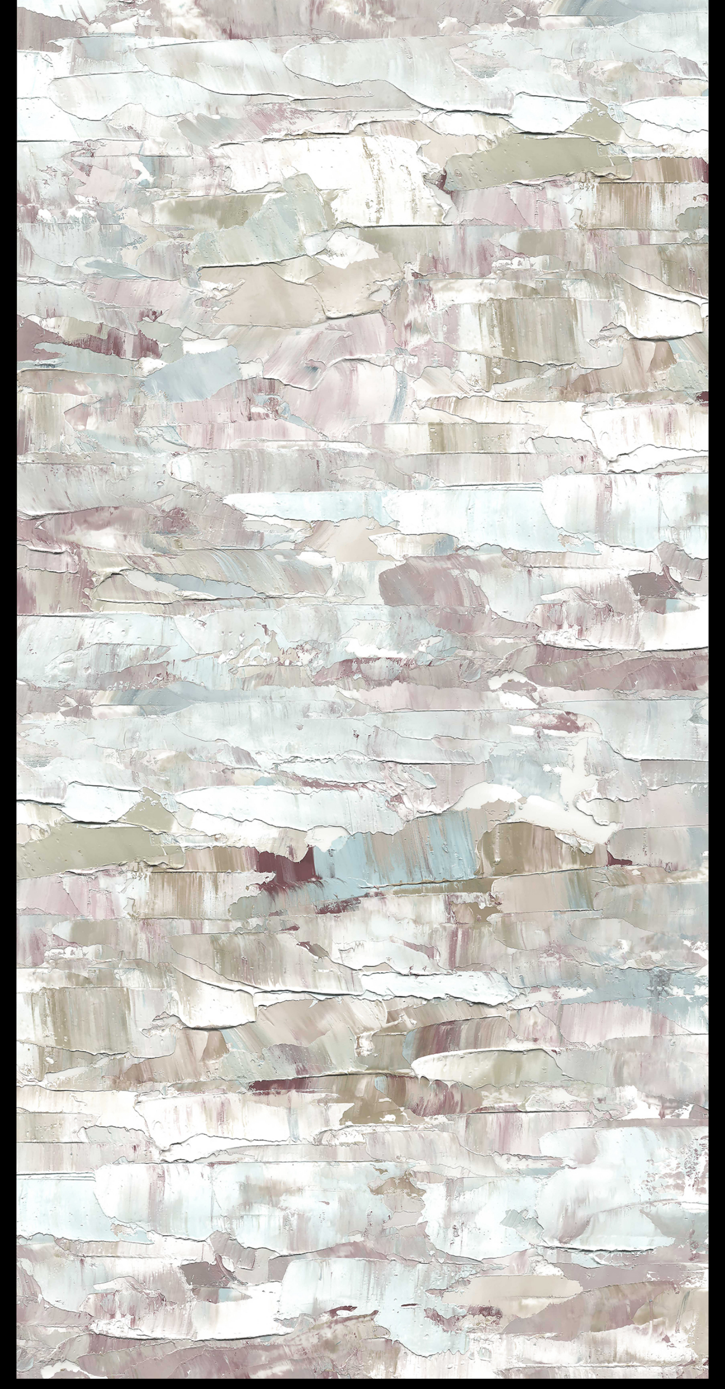 Revo Painted Slate digital laminate, an abstract brush-painted texture blending taupe, blue and cream tones