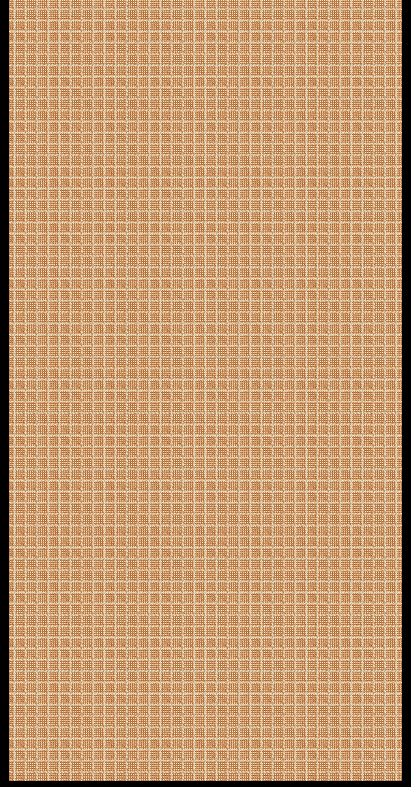 Revo Check Weave Orange digital laminate, an orange-and-blue checkered fabric-weave print