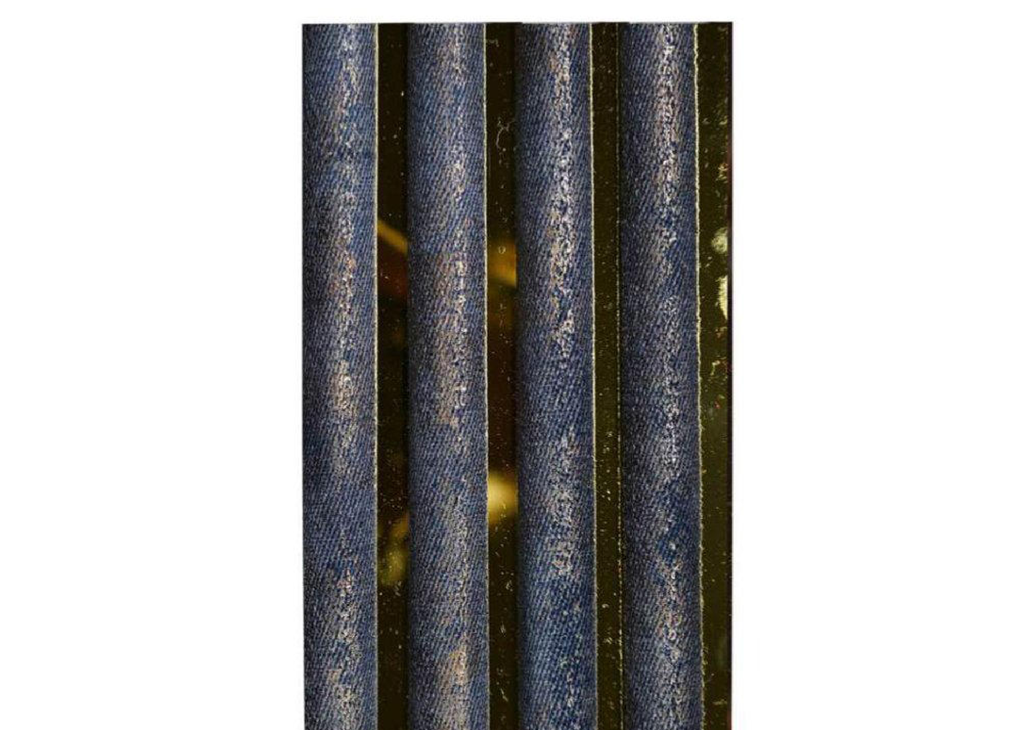 Meridian Reydalio Berlin Blue fluted fabric louver, code BLUE BERLIN