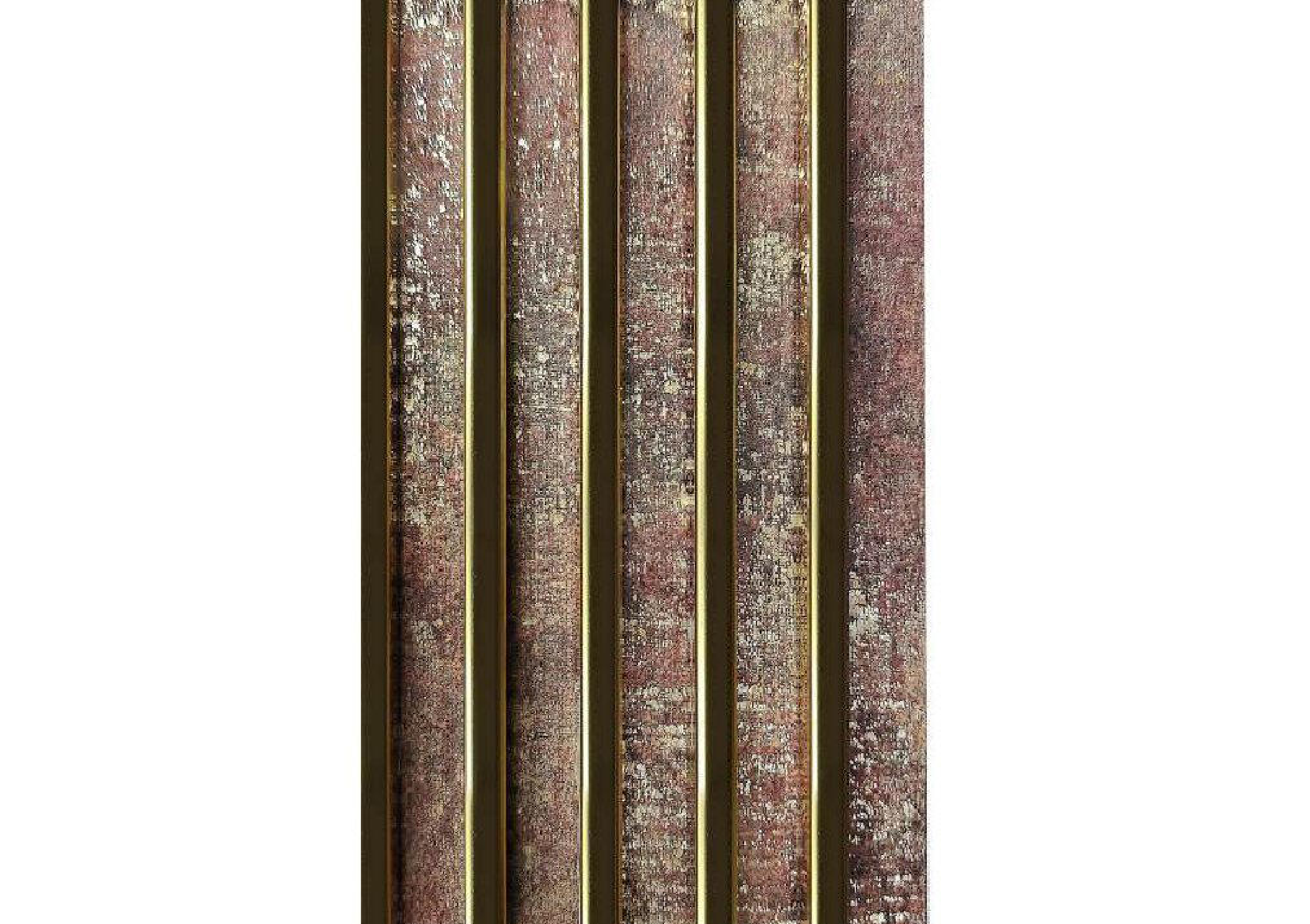 Meridian Reydalio Copper Rust Gold fluted fabric louver, code D-13 GOLD