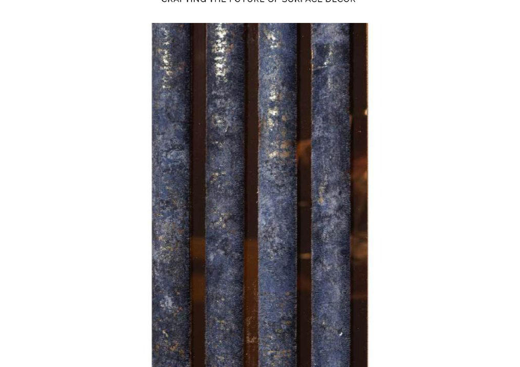 Meridian Reydalio Indigo Copper fluted fabric louver, code D15/COPPER