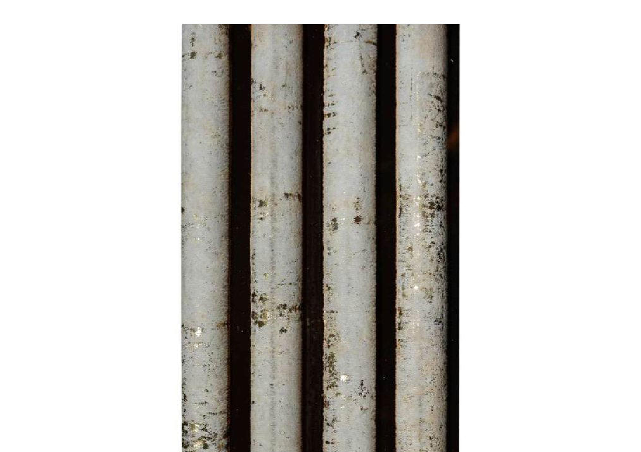 Meridian Reydalio Frost Stone fluted fabric louver, code D6-GROOVE-ROUNDED