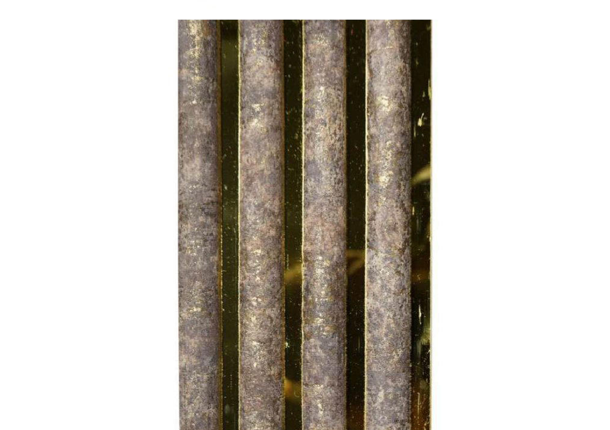 Meridian Reydalio Mauve Brass fluted fabric louver, code D8