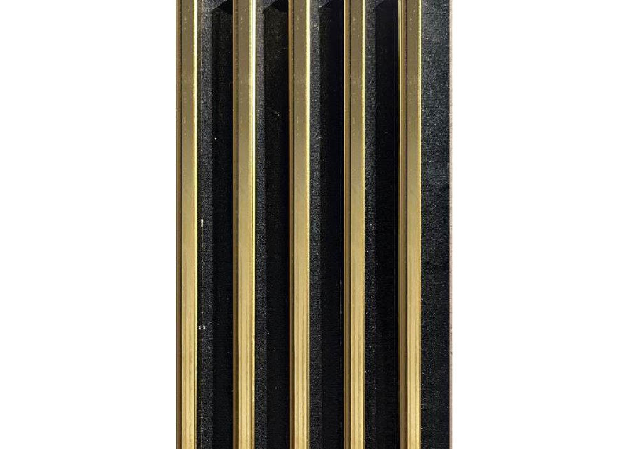 Meridian Reydalio Onyx Gold fluted fabric louver, code DM-20 GOLD