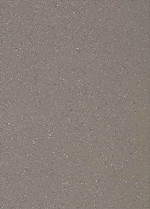 Metallic grey laminate with mirror finish and subtle sparkle, showing smooth texture and high sheen decorative laminate
