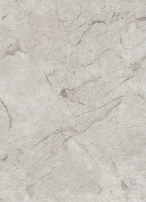 Grey marble laminate with mirror finish and veining pattern, showing reflective sheen and detailed stone texture.