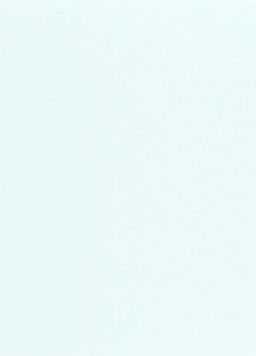 White plain laminate with mirror finish and smooth texture