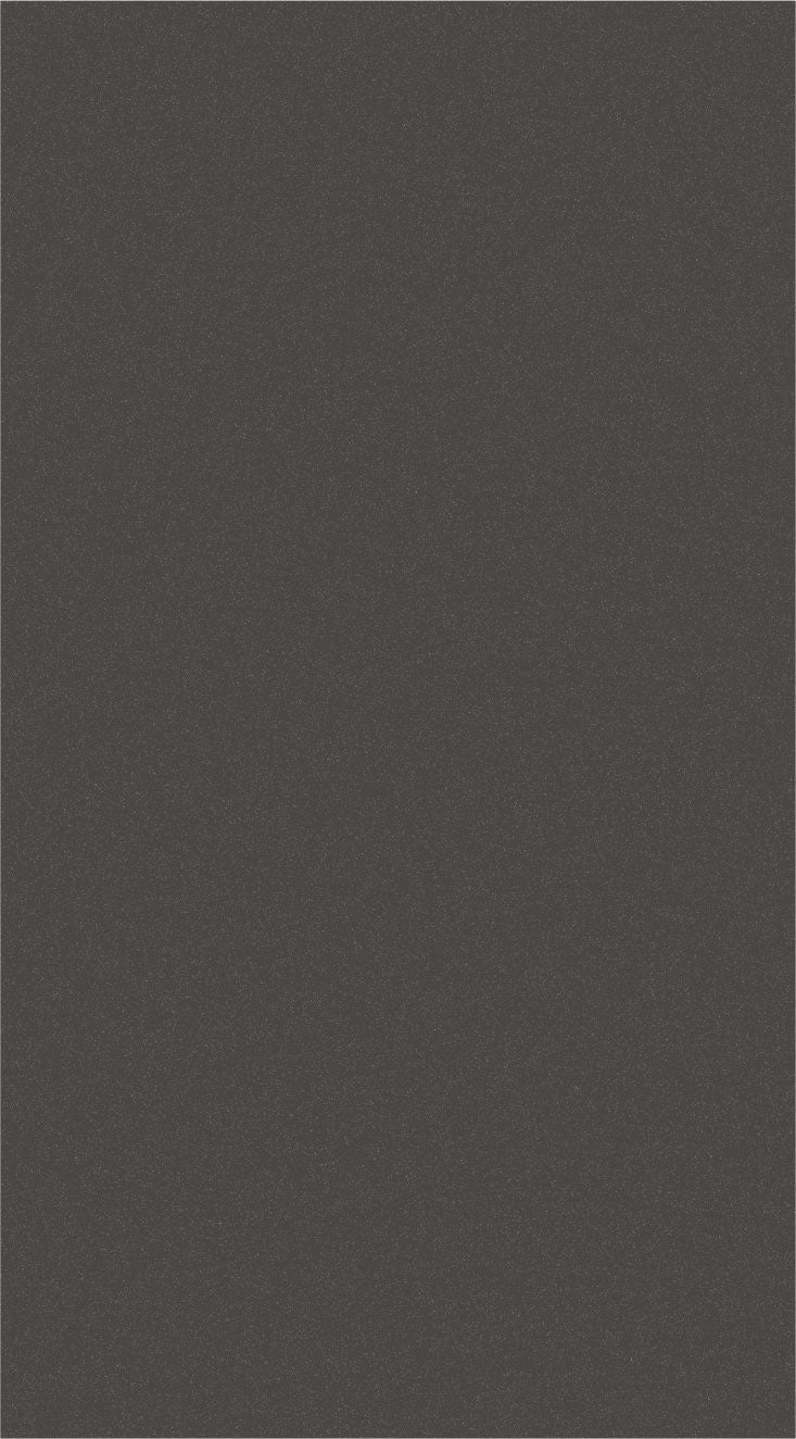 Grey mirror finish laminate with plain color and subtle texture, displaying a uniform dark grey tone and reflective sheen.
