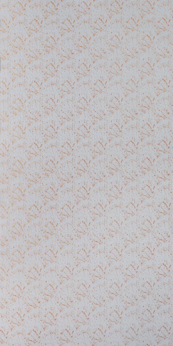 White designer laminate with subtle orange pattern and textured finish