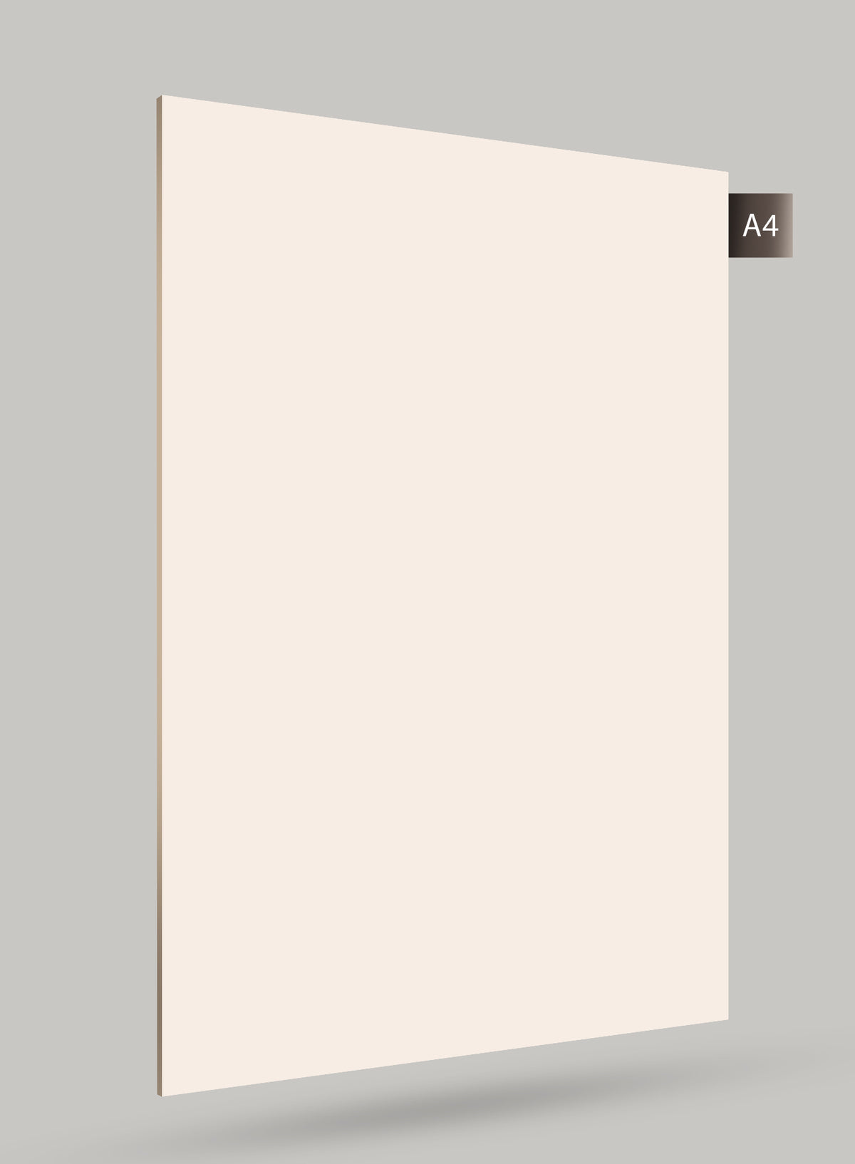 Decorative Cream Solid Colour Matte Laminate