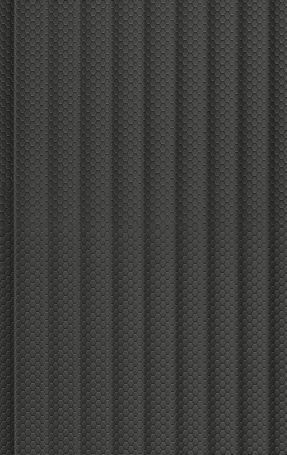 Snazzy Charcoal Brown Hexagon Fluted Louver texture close-up