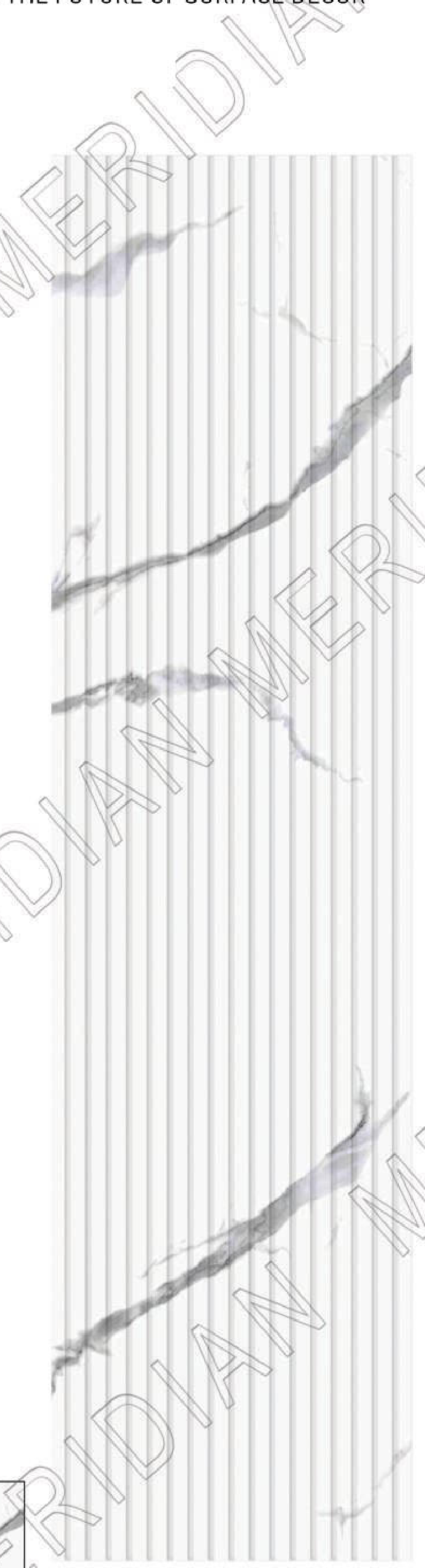 Meridian Spectre II REM 622/SATVARIO in Satvario Marble, marble-veined vertical reeding wall panel