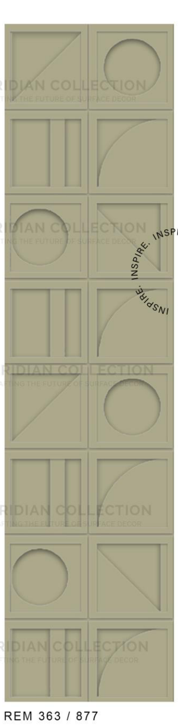 Meridian Spectre III REM 363/877 Sage Olive Plain Panel