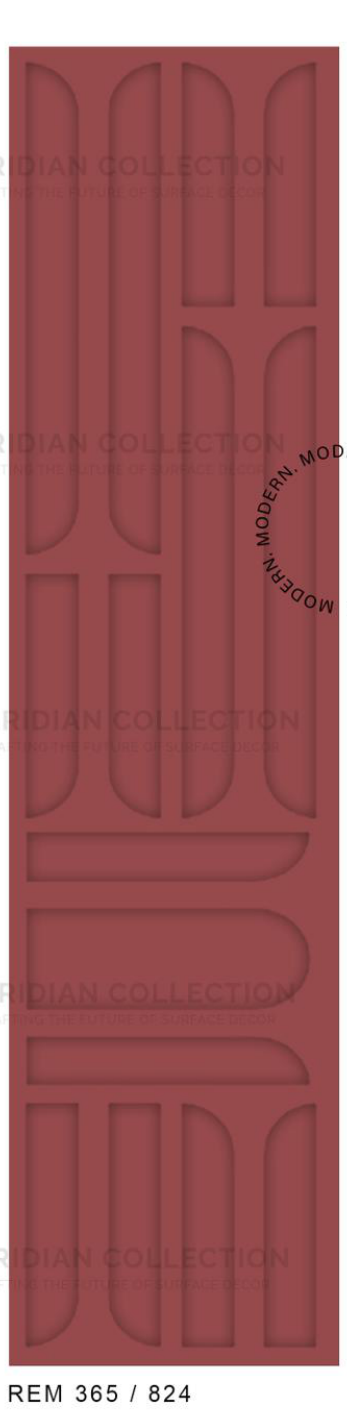 Meridian Spectre III REM 365/824 Crimson Plain Panel