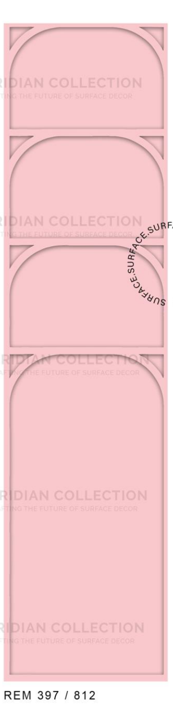 Meridian Spectre III REM 397/812 Blush Pink Plain Panel
