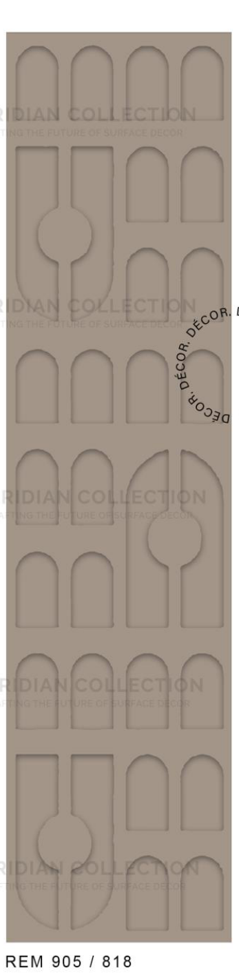 Meridian Spectre III REM 905/818 Warm Taupe Plain Panel