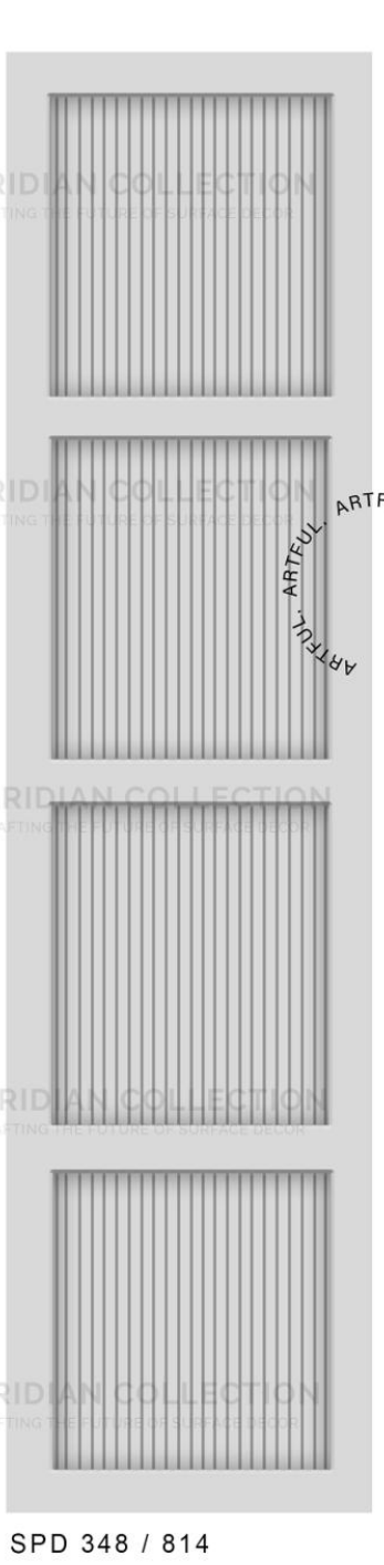 Meridian Spectre III SPD 348/814 Mist Grey Plain Panel