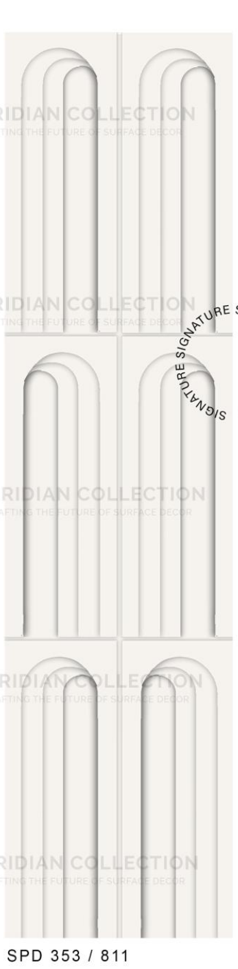 Meridian Spectre III SPD 353/811 Pearl White Plain Panel