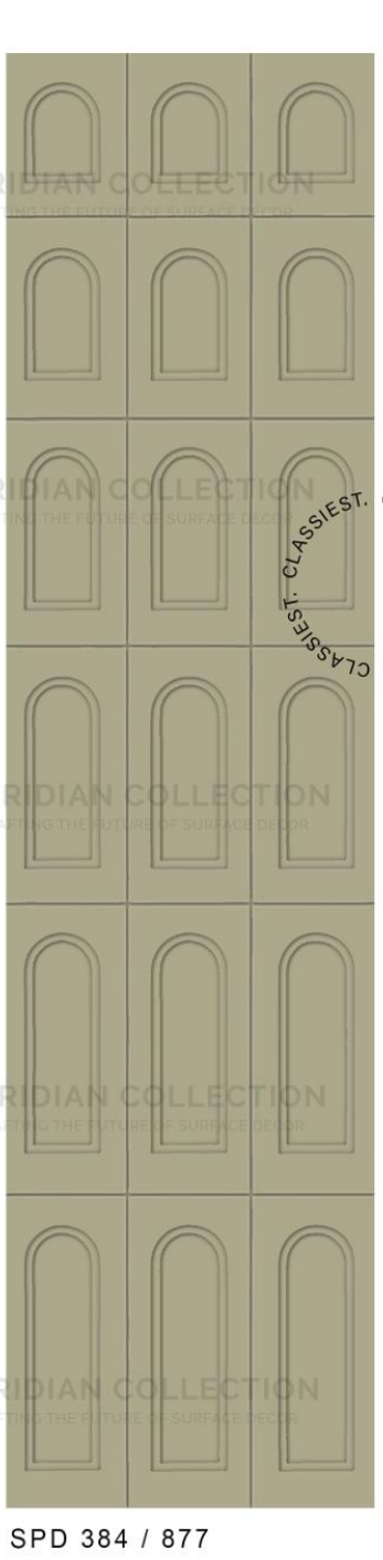 Meridian Spectre III SPD 384/877 Sage Olive Plain Panel