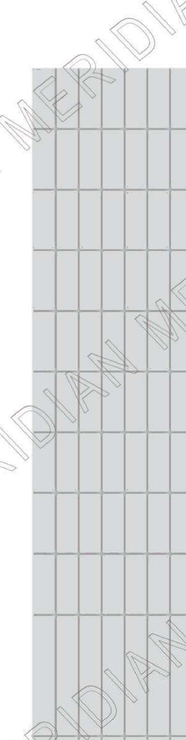 Meridian Spectre Wardrobe WP-203 in Mist Grey, fine square grid relief panel