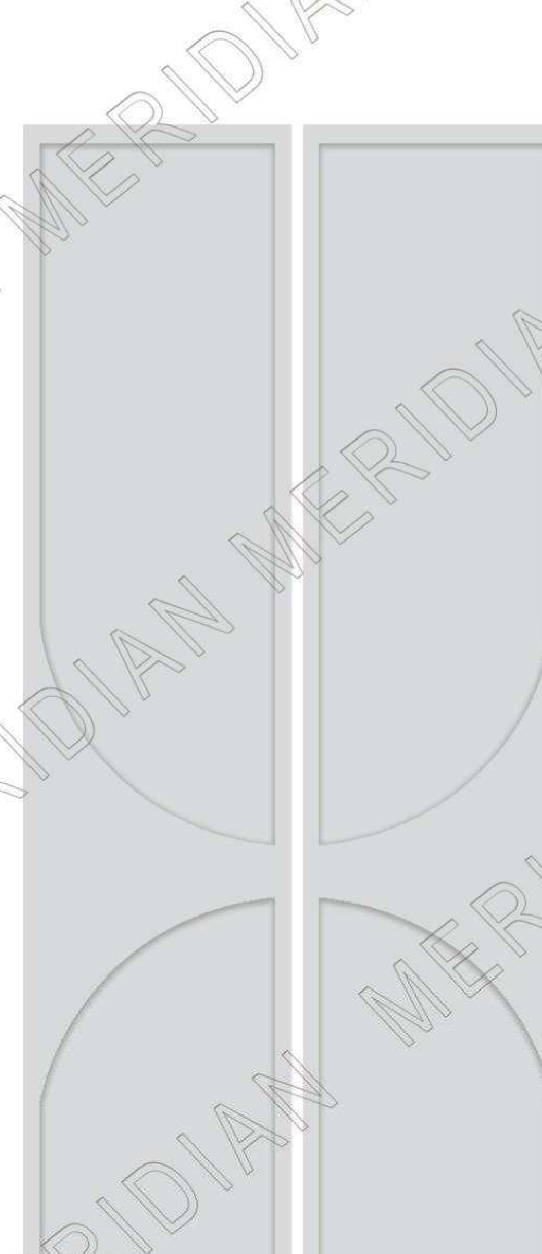 Meridian Spectre Wardrobe WP-208 in Mist Grey, framed panel with circular relief relief panel