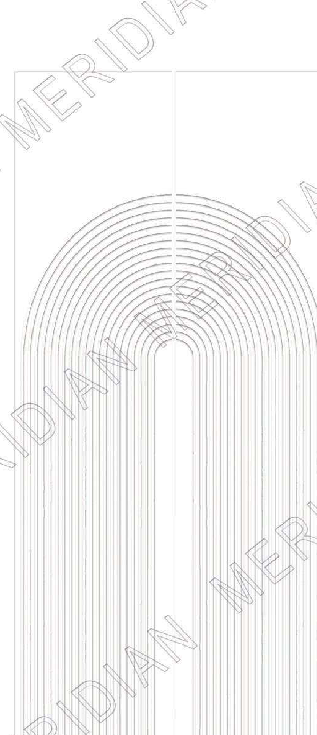 Meridian Spectre Wardrobe WP-211 in Snow White, tall slender arches relief panel