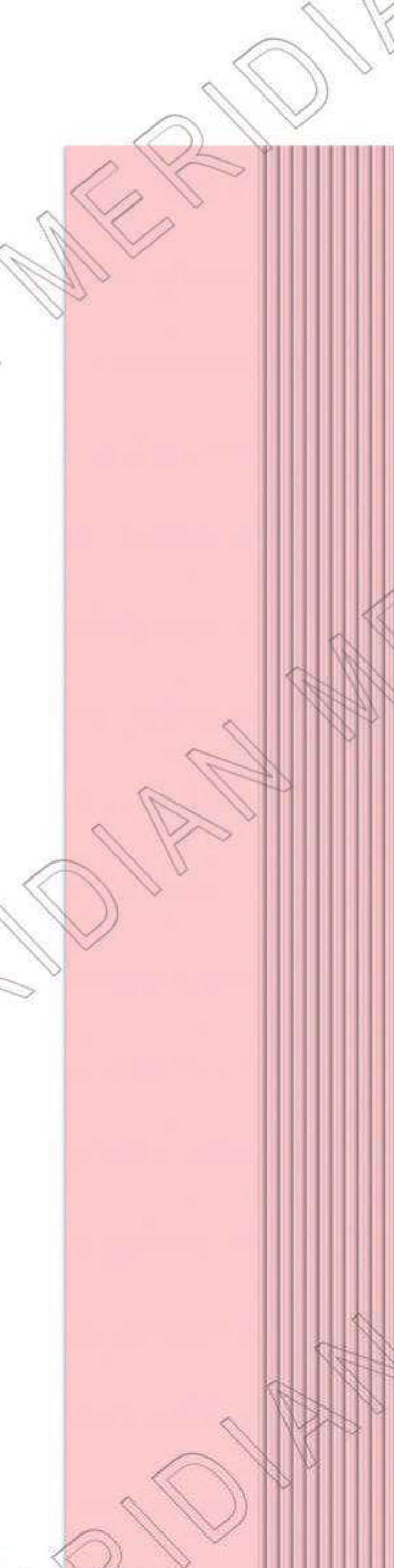 Meridian Spectre Wardrobe WP-215 in Blush Pink, part-fluted vertical reeding relief panel