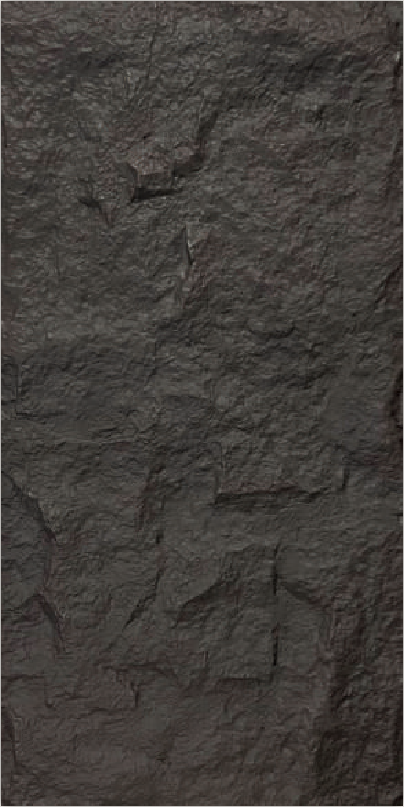 Superstone Monolith Stone Charcoal Black PU stone panel