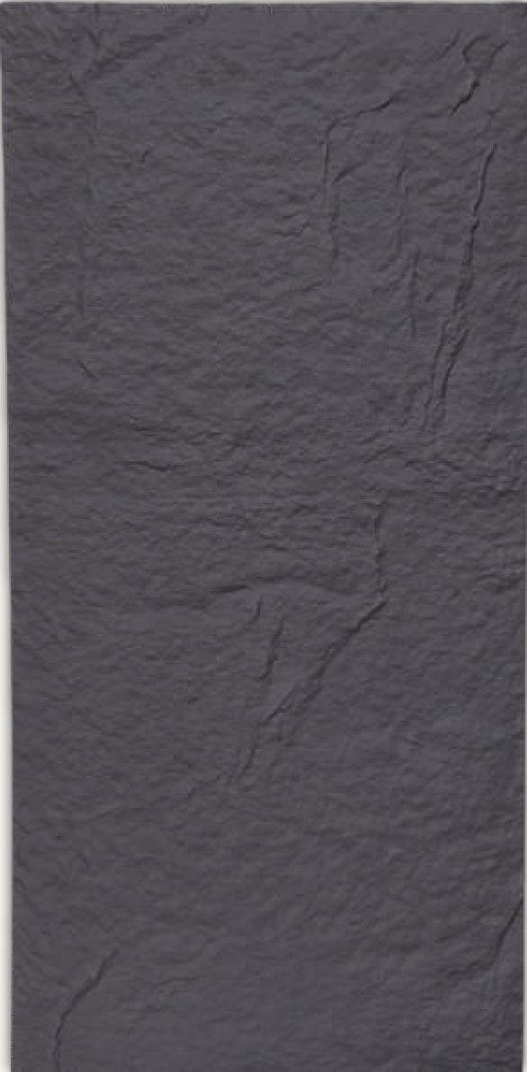 Superstone Slate Stone Charcoal Black PU stone panel
