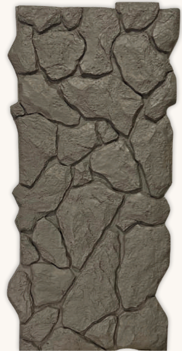Superstone River Stone Ash Grey PU stone panel