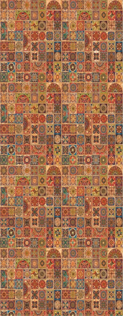 Naturo Cork Laminate CL-303 multi colour 8x4 ft decorative laminate swatch