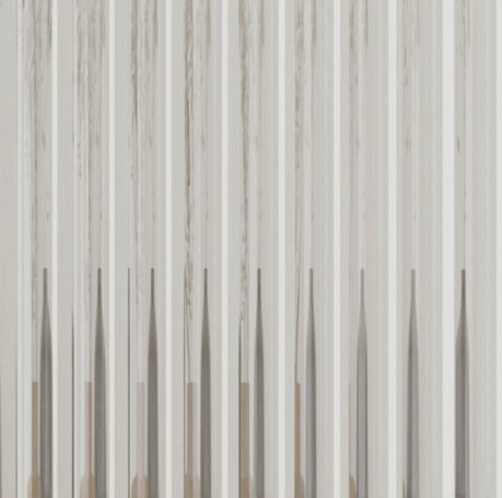 Fluted Acrylic Panel Mountain Clear white 8x4 ft decorative laminate swatch