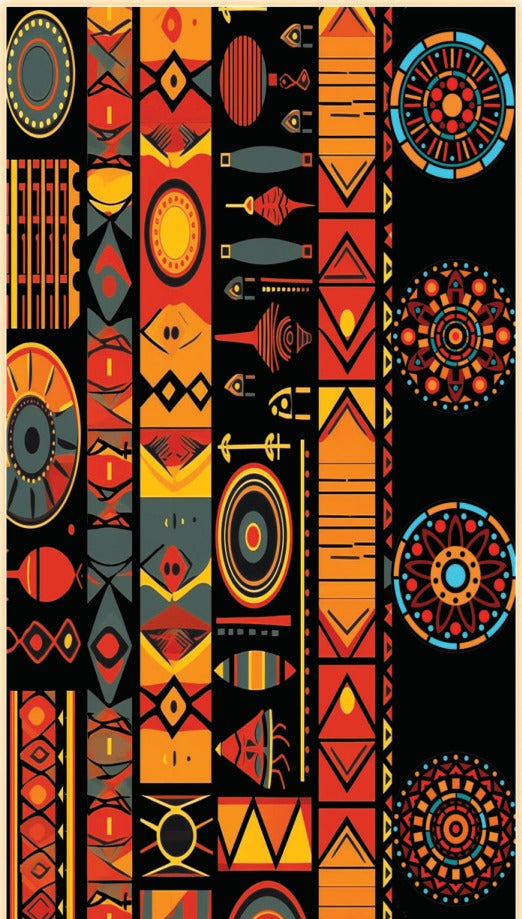 Ubuntu Art Laminate UT-006 orange 8x4 ft decorative laminate swatch