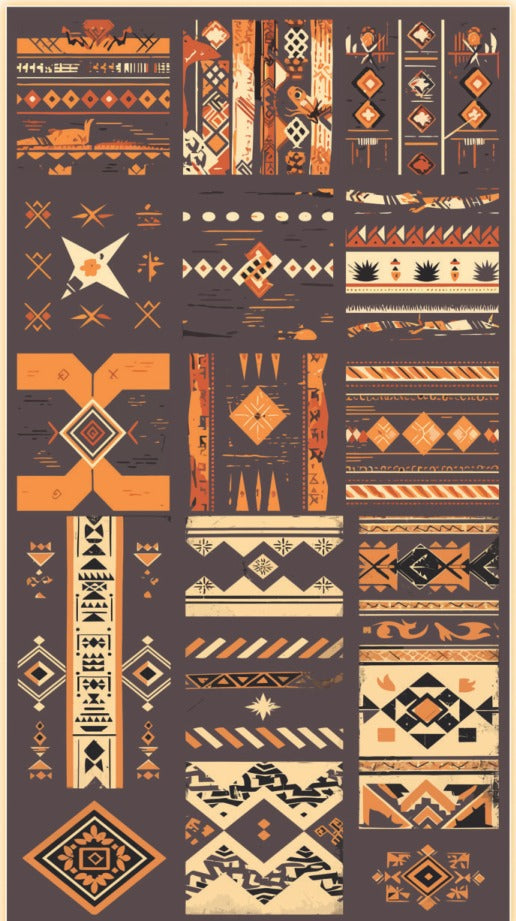 Ubuntu Art Laminate UT-010 brown 8x4 ft decorative laminate swatch