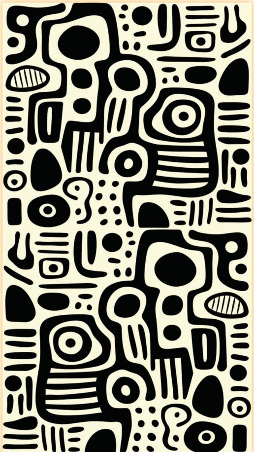 Ubuntu Art Laminate UT-012 black 8x4 ft decorative laminate swatch