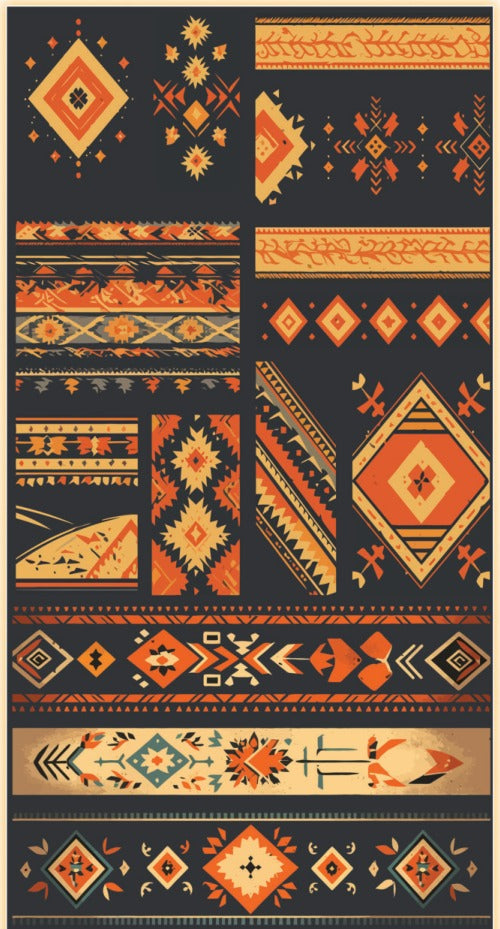 Ubuntu Art Laminate UT-013 orange 8x4 ft decorative laminate swatch