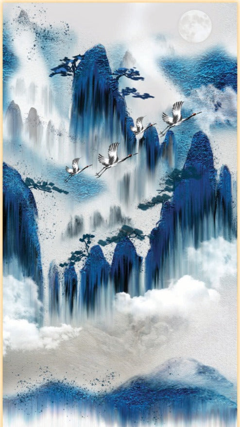 Ubuntu Art Laminate UT-020 blue 8x4 ft decorative laminate swatch