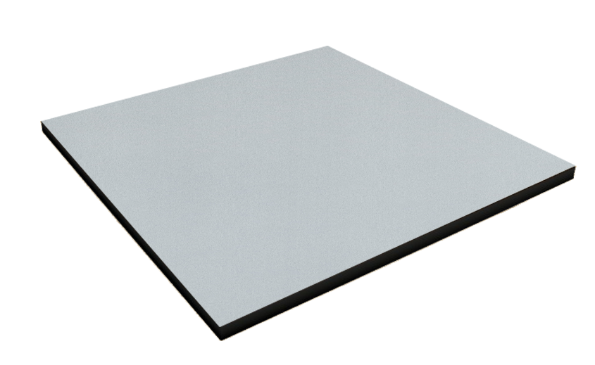 Light Aluminium Grey Plain colors Texture Laminate - Stylam