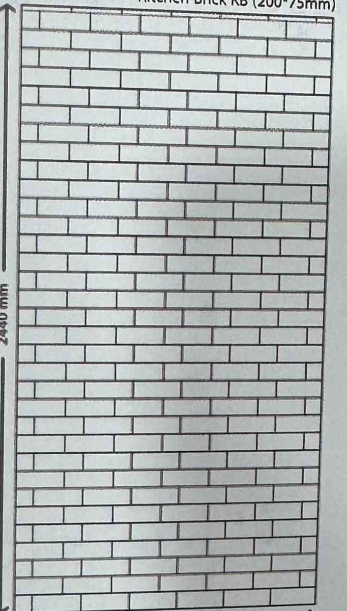 Kitchen Brick Designer Texture Wall Panel - Stylam