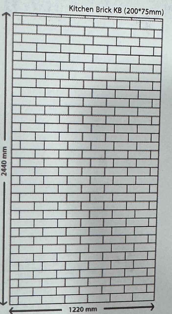 Kitchen Brick Designer Texture Wall Panel - Stylam