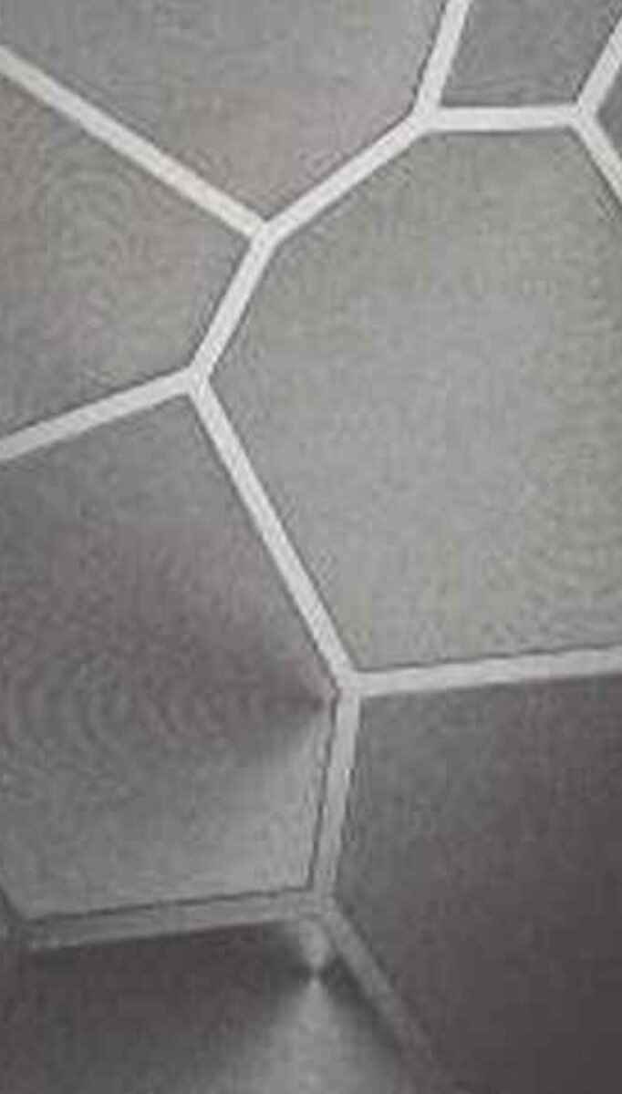 Vintage Pentagone Grey Geometric Design Texture Laminate