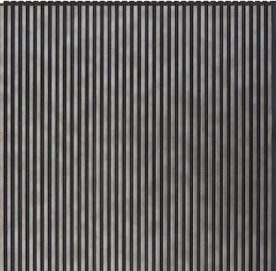 Interlock Wpc Louvers Plain Colors Smoky Onyx 9.5x1 Ft - Pn 02720 F