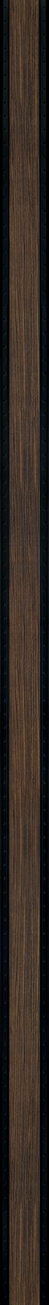 Brown wood grain texture louver panel with textured finish and visible wood pattern on slats and black frame