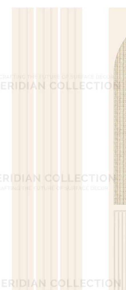 Meridian Concept Theory LV-805 Almond Louver wall panel