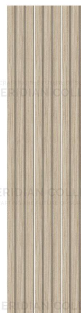 Meridian Concept Theory LV-940 Pale Oak Louver wall panel