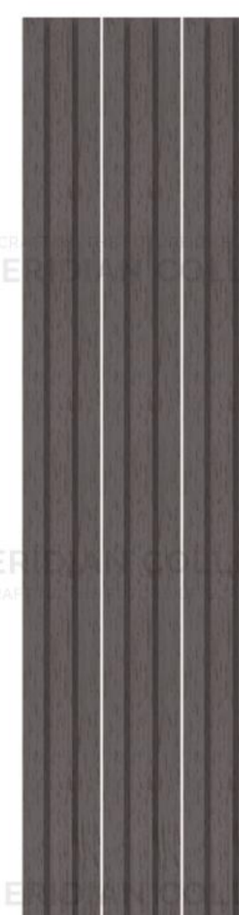 Meridian Concept Theory LV-945 Cocoa Wood Louver wall panel