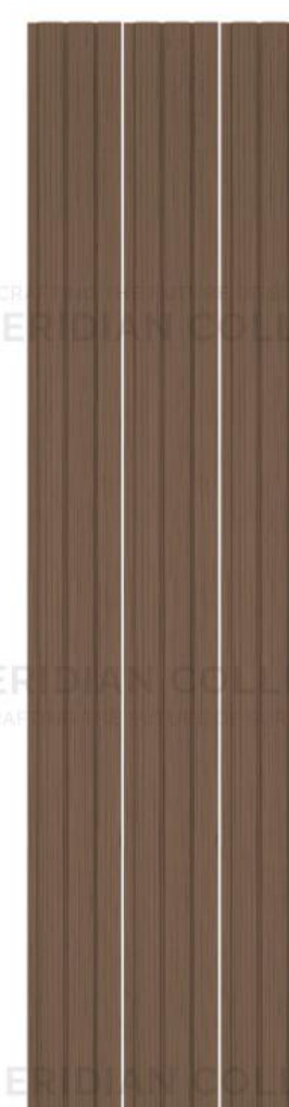 Meridian Concept Theory LV-975 Rich Walnut Louver wall panel