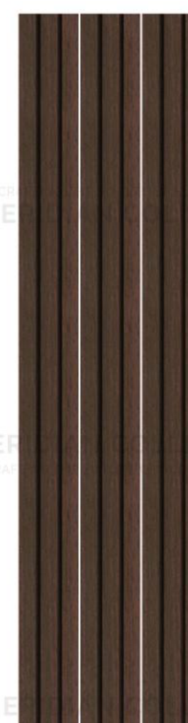Meridian Concept Theory LV-985 Dark Chocolate Louver wall panel