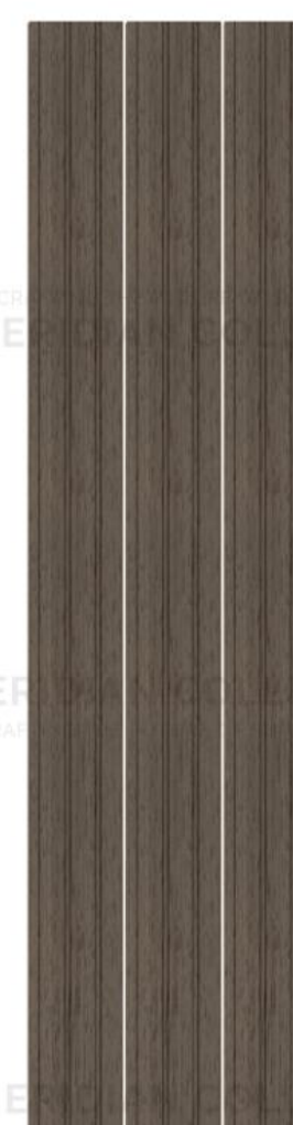 Meridian Concept Theory LV-995 Ebony Wood Louver wall panel